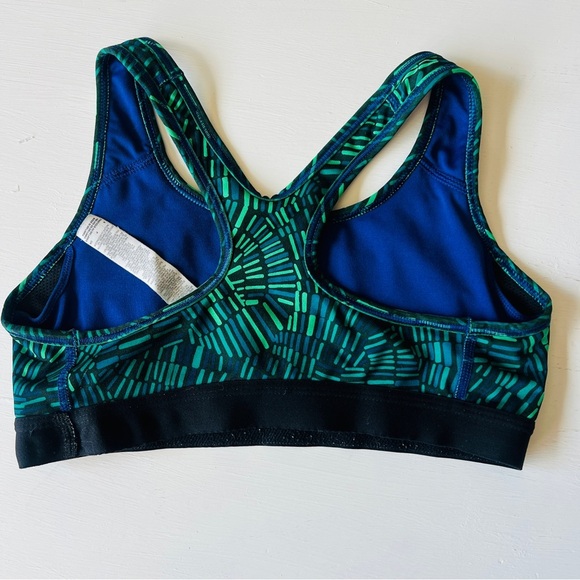 Nike Pro Women's Sports Bra - Green, Blue, and Black Size Small - Picture 2 of 5